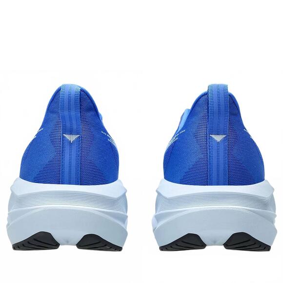 NEW ASICS men\'s novablast 5 running shoes in illusion blue/light blue main image 4